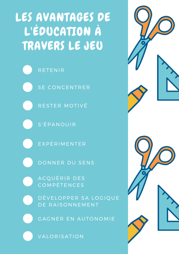 avantages jeu education