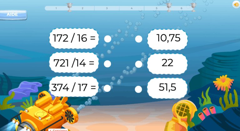 exercices de division a imprimer